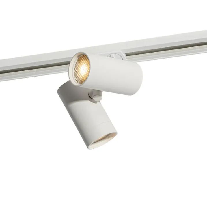 QAZQA Deckenstrahler|Aufbaustrahler*Modernes 1-phasiges Schienensystem weiß 2-Licht - Iconic Scopio