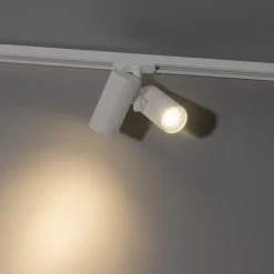 QAZQA Deckenstrahler|Aufbaustrahler*Modernes 1-phasiges Schienensystem weiß 2-Licht - Iconic Scopio