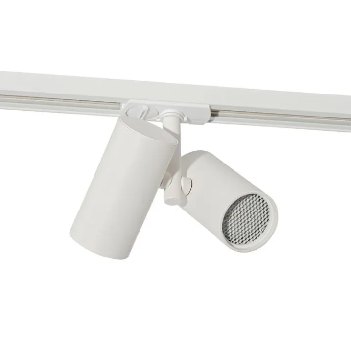 QAZQA Deckenstrahler|Aufbaustrahler*Modernes 1-phasiges Schienensystem weiß 2-Licht - Iconic Scopio