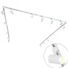 QAZQA Schlafzimmerlampen|Küchenlampen*Modernes 1-phasiges Schienensystem mit 15 Strahlern weiß - Iconic Jeana