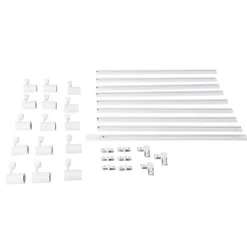 QAZQA Schlafzimmerlampen|Küchenlampen*Modernes 1-phasiges Schienensystem mit 15 Strahlern weiß - Iconic Jeana