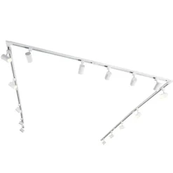 QAZQA Schlafzimmerlampen|Küchenlampen*Modernes 1-phasiges Schienensystem mit 15 Strahlern weiß - Iconic Jeana