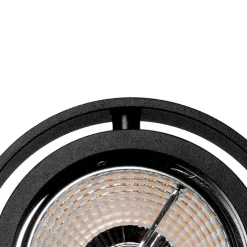 QAZQA Deckenstrahler|Aufbaustrahler*Modernes Punktschwarz - Master 70