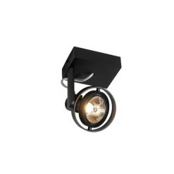 QAZQA Deckenstrahler|Aufbaustrahler*Modernes Punktschwarz - Master 70