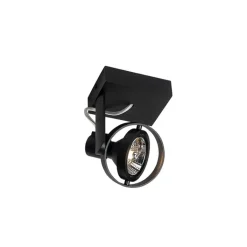 QAZQA Deckenstrahler|Aufbaustrahler*Modernes Punktschwarz - Master 70