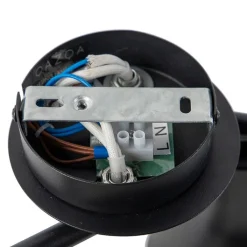 QAZQA Deckenstrahler|Aufbaustrahler*Modernes Punktschwarz mit Gold 4-Licht - Magno