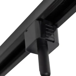 QAZQA Deckenstrahler|Aufbaustrahler*Modernes Schienensystem 3-flammig 1-Phase schwarz - Jeany