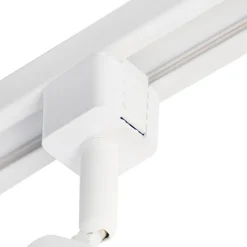 QAZQA Deckenstrahler|Aufbaustrahler*Modernes Schienensystem 3-flammig 1-Phase weiß - Jeany