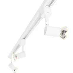 QAZQA Deckenstrahler|Aufbaustrahler*Modernes Schienensystem 3-flammig 1-Phase weiß - Jeany