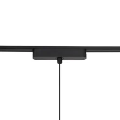 QAZQA Schlafzimmerlampen|Küchenlampen*Modernes Schienensystem mit 3 schwarzen Pendelleuchten 1-phasig - Magnetic Cassie