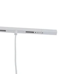 QAZQA Deckenstrahler|Aufbaustrahler*Modernes Schienensystem mit 3 weißen Pendelleuchten 1-phasig - Slimline Keno