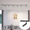 QAZQA Deckenstrahler|Aufbaustrahler*Modernes Schienensystem mit 6 schwarzen Strahlern 1-phasig - Slimline Uzzy
