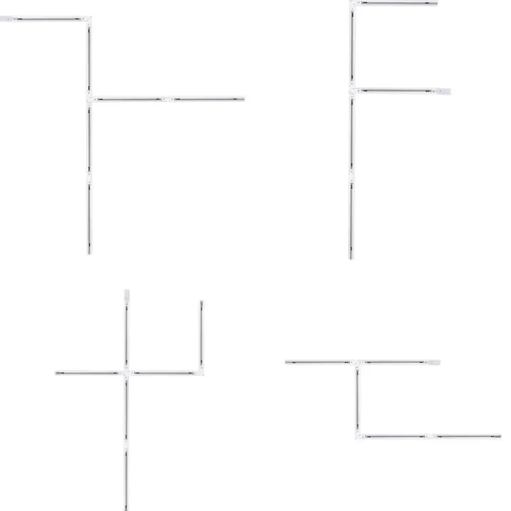 QAZQA Deckenstrahler|Aufbaustrahler*Modernes Schienensystem mit 5 Strahlern Weiß 1-phasig - Iconic Kohua