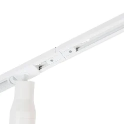 QAZQA Deckenstrahler|Aufbaustrahler*Modernes Schienensystem mit 5 Strahlern Weiß 1-phasig - Iconic Kohua