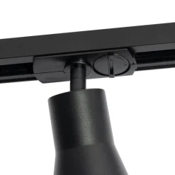 QAZQA Deckenstrahler|Aufbaustrahler*Modernes Schienensystem mit 5 Strahlern schwarz 1-phasig - Iconic Kohua