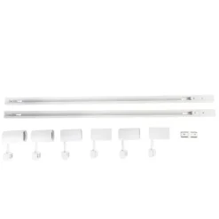 QAZQA Deckenstrahler|Aufbaustrahler*Modernes Schienensystem mit 6 weißen Strahlern 1-phasig 200cm - Iconic Jeana