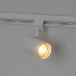 QAZQA Deckenstrahler|Aufbaustrahler*Modernes Schienensystem mit 4 Strahlern weiß 1-phasig rund - Iconic Jeana