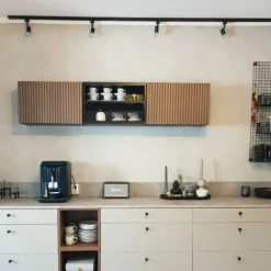 QAZQA Deckenstrahler|Aufbaustrahler*Modernes Schienensystem mit 5 Strahlern 1-phasig schwarz - Jeany