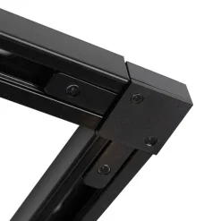 QAZQA Deckenstrahler|Aufbaustrahler*Modernes Schienensystem mit 5 Strahlern 1-phasig schwarz - Jeany