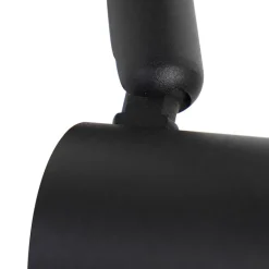 QAZQA Deckenstrahler|Aufbaustrahler*Modernes Schienensystem mit 5 Strahlern 1-phasig schwarz - Jeany