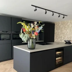 Kinder QAZQA Preisvorteil Auf Leuchtmittel|Smarte Glühbirnen*Modernes Schienensystem mit 5 Strahlern Schwarz 1-phasig - Iconic Jeana