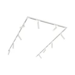 QAZQA Deckenstrahler|Aufbaustrahler*Modernes Schienensystem mit 10 Strahlern weiß 1-phasig - Slimline Uzzy