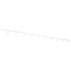 QAZQA Deckenstrahler|Aufbaustrahler*Modernes Schienensystem mit 10 Strahlern weiß 1-phasig - Slimline Uzzy