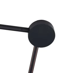 QAZQA Led-Strahler|Deckenstrahler*Modernes Schienensystem mit 4 schwarzen Strahlern 1-phasig - Magnetic Samson