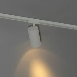 QAZQA Schlafzimmerlampen|Küchenlampen*Modernes Schienensystem mit 5 weißen Strahlern 1-phasig GU10 70mm - Iconic Jeana Luxe