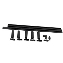 QAZQA Schlafzimmerlampen|Küchenlampen*Modernes Schienensystem mit 5 Strahlern Schwarz 1-Phasen GU10 35mm - Iconic Jeana Luxe