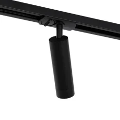 QAZQA Schlafzimmerlampen|Küchenlampen*Modernes Schienensystem mit 5 Strahlern Schwarz 1-Phasen GU10 35mm - Iconic Jeana Luxe