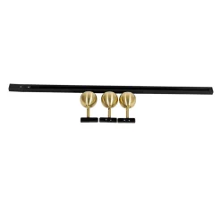 QAZQA Deckenstrahler|Aufbaustrahler*Modernes Schienensystem mit 3 Strahlern Gold 1-phasig - Iconic Gissi