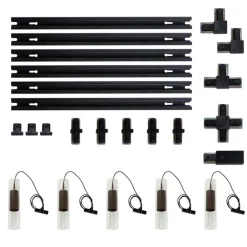 QAZQA Deckenstrahler|Aufbaustrahler*Modernes Schienensystem mit 5 Pendelleuchten Dunkelbronze 1-phasig - Iconic Lloyd