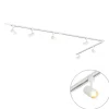 QAZQA Schlafzimmerlampen|Küchenlampen*Modernes Schienensystem mit 6 weißen Strahlern 1-phasig 300cm - Iconic Jeana