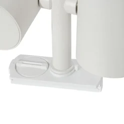 QAZQA Deckenstrahler|Aufbaustrahler*Modernes Schienensystem mit 3 Strahlern Weiß 1-phasig - Iconic Scopio