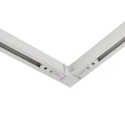 QAZQA Deckenstrahler|Aufbaustrahler*Modernes Schienensystem mit 6 Strahlern Beige und Weiß 1-phasig - Slimline Uzzy