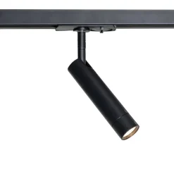 QAZQA Deckenstrahler|Aufbaustrahler*Modernes Schienensystem mit 5 schwarzen Strahlern 1-phasig - Iconic Ivy