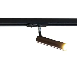 QAZQA Deckenstrahler|Aufbaustrahler*Modernes Schienensystem mit 5 Strahlern Dunkelbronze 1-phasig - Iconic Ivy