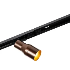 QAZQA Deckenstrahler|Aufbaustrahler*Modernes Schienensystem mit 5 Strahlern Dunkelbronze 1-phasig - Iconic Kohua