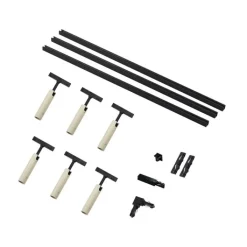 QAZQA Deckenstrahler|Aufbaustrahler*Modernes Schienensystem mit 6 Spots in Beige und Schwarz, 1-phasig - Slimline Uzzy