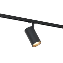 QAZQA Led-Strahler|Deckenstrahler*Modernes Schienensystem mit 5 Strahlern schwarz 1-phasig - Iconic Mark