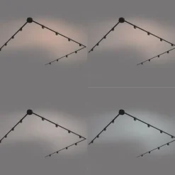 QAZQA Led-Strahler|Deckenstrahler*Modernes Schienensystem mit 12 schwarzen Strahlern 1-phasig - Magnetic Zagaye