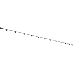 QAZQA Led-Strahler|Deckenstrahler*Modernes Schienensystem mit 12 schwarzen Strahlern 1-phasig - Magnetic Zagaye