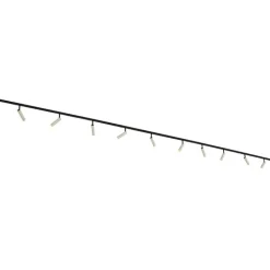 QAZQA Aufbaustrahler|Deckenstrahler*Modernes Schienensystem mit 10 Strahlern Beige und Schwarz 1-phasig - Slimline Uzzy
