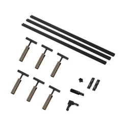 QAZQA Deckenstrahler|Aufbaustrahler*Modernes Schienensystem mit 6 dunkelbronzefarbenen Strahlern 1-phasig - Slimline Uzzy