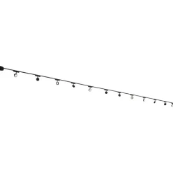 QAZQA Led-Strahler|Aufbaustrahler*Modernes Schienensystem mit 12 schwarzen Strahlern 1-phasig - Magnetic Lance