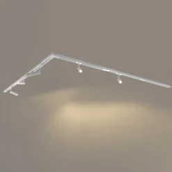 QAZQA Deckenstrahler|Aufbaustrahler*Modernes Schienensystem mit 5 Strahlern Weiß 1-phasig GU10 35mm - Iconic Jeana Luxe