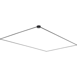QAZQA Deckenstrahler|Aufbaustrahler*Modernes Schienensystem schwarz 1-phasig 1000 cm mit rundem Netzteil - Magnetic