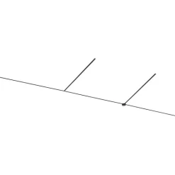 QAZQA Deckenstrahler|Aufbaustrahler*Modernes Schienensystem schwarz 1-phasig 1000 cm mit rundem Netzteil - Magnetic