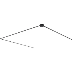 QAZQA Küchenlampen|Deckenstrahler*Modernes Schienensystem schwarz 1-phasig 600 cm mit runder Stromzufuhr - Magnetic